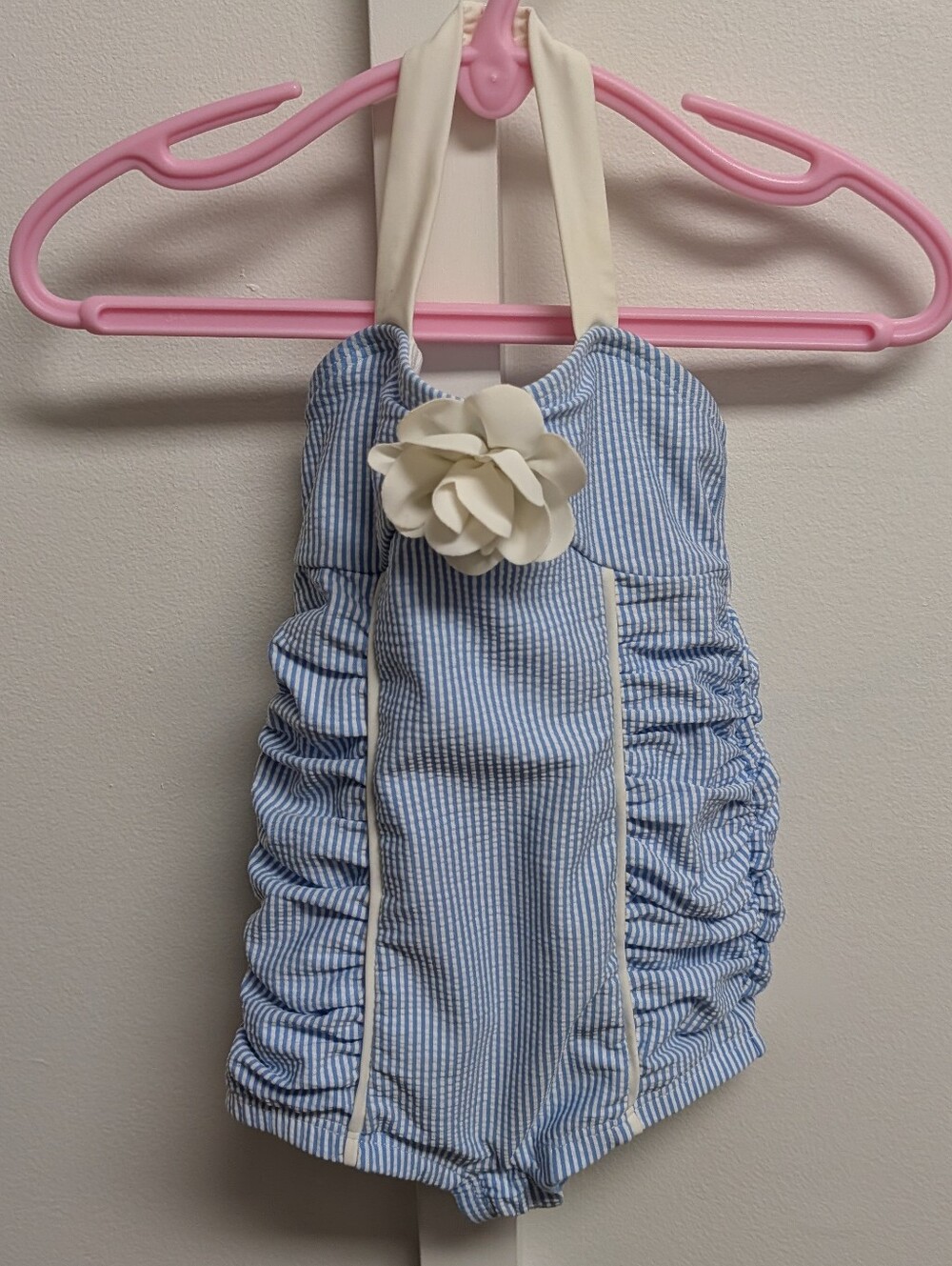 Infant One-piece Halter Pinstripe Bathing Suit, Janie and Jack